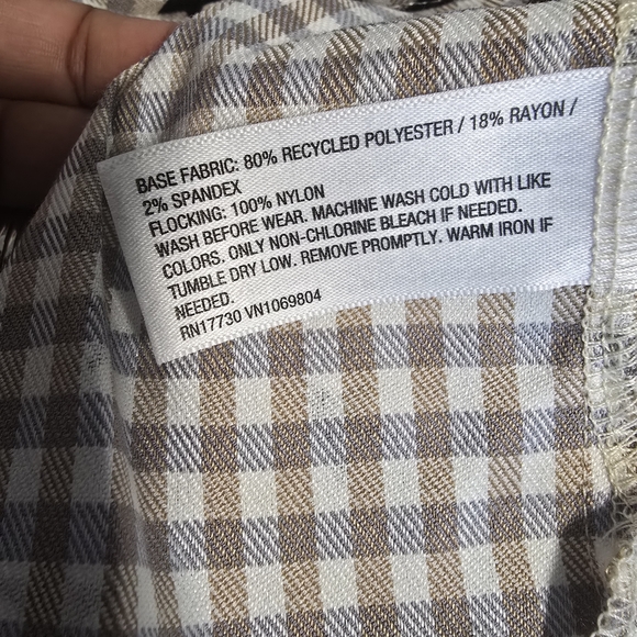 Cat & Jack Gray and White Checkered Star Print 3-Pc Dress, Vest, Tights Size 5T - Picture 11 of 15